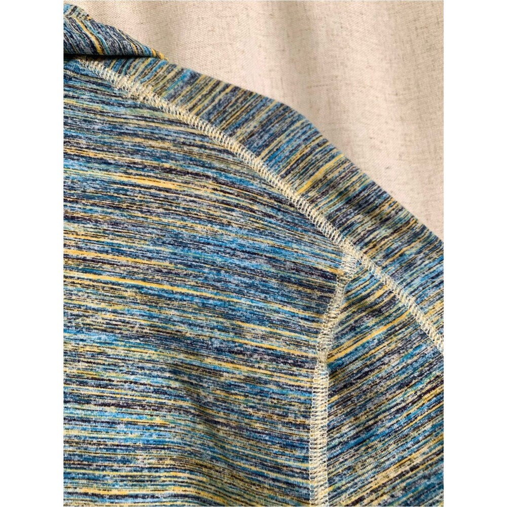 lululemon Surge Warm Blue Yellow Space-Dye Quarter-Zip Hoodie Large - Picture 12 of 16